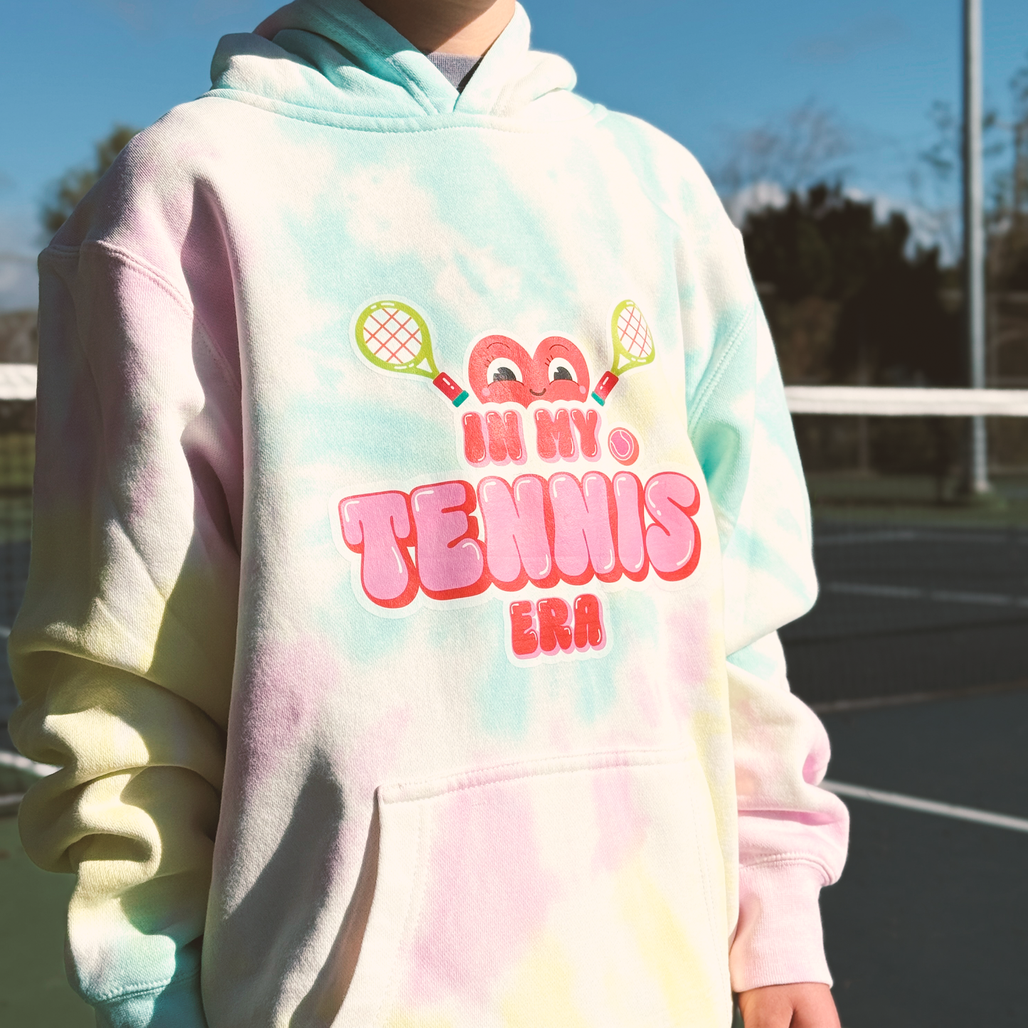 IN MY TENNIS ERA · Tie Dye Hoodie