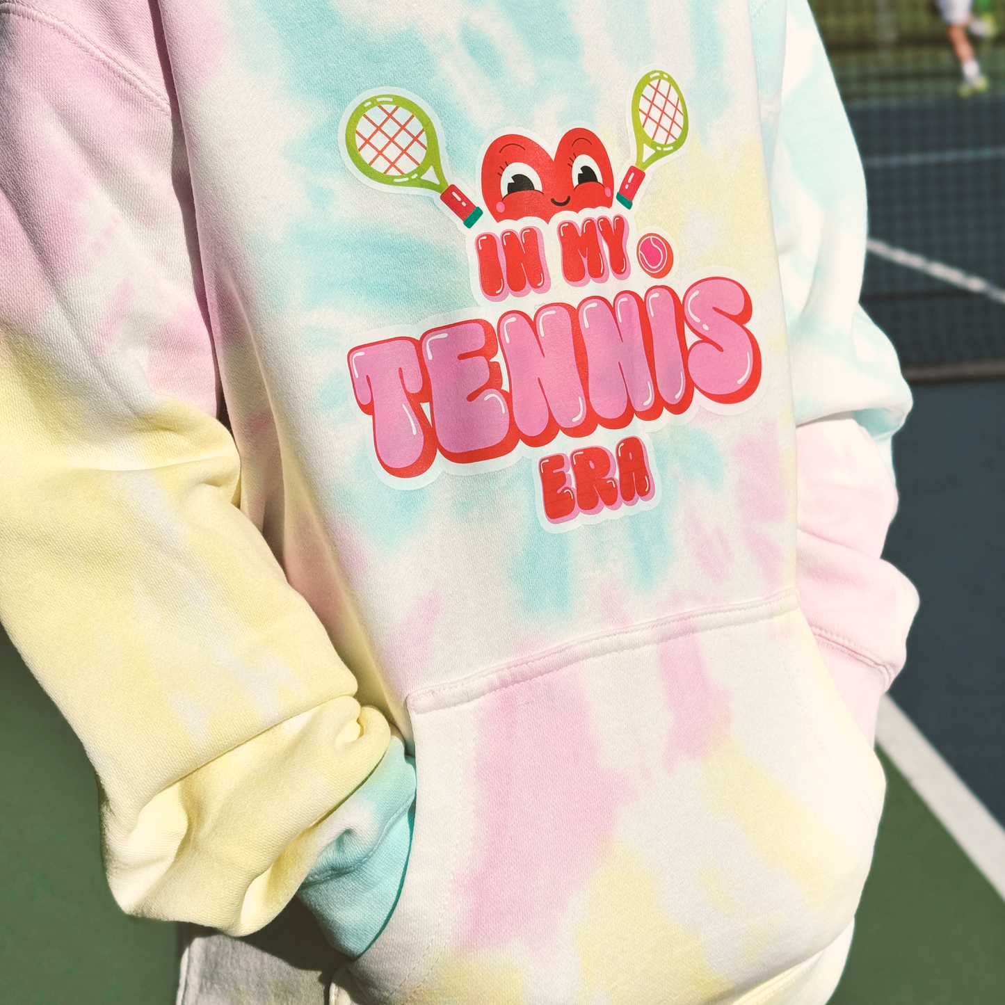 IN MY TENNIS ERA · Tie Dye Hoodie