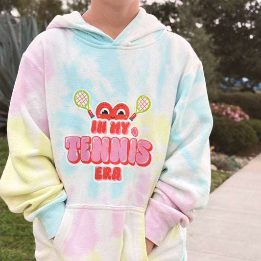 IN MY TENNIS ERA · Youth Tie Dye Hoodie GIUSTO