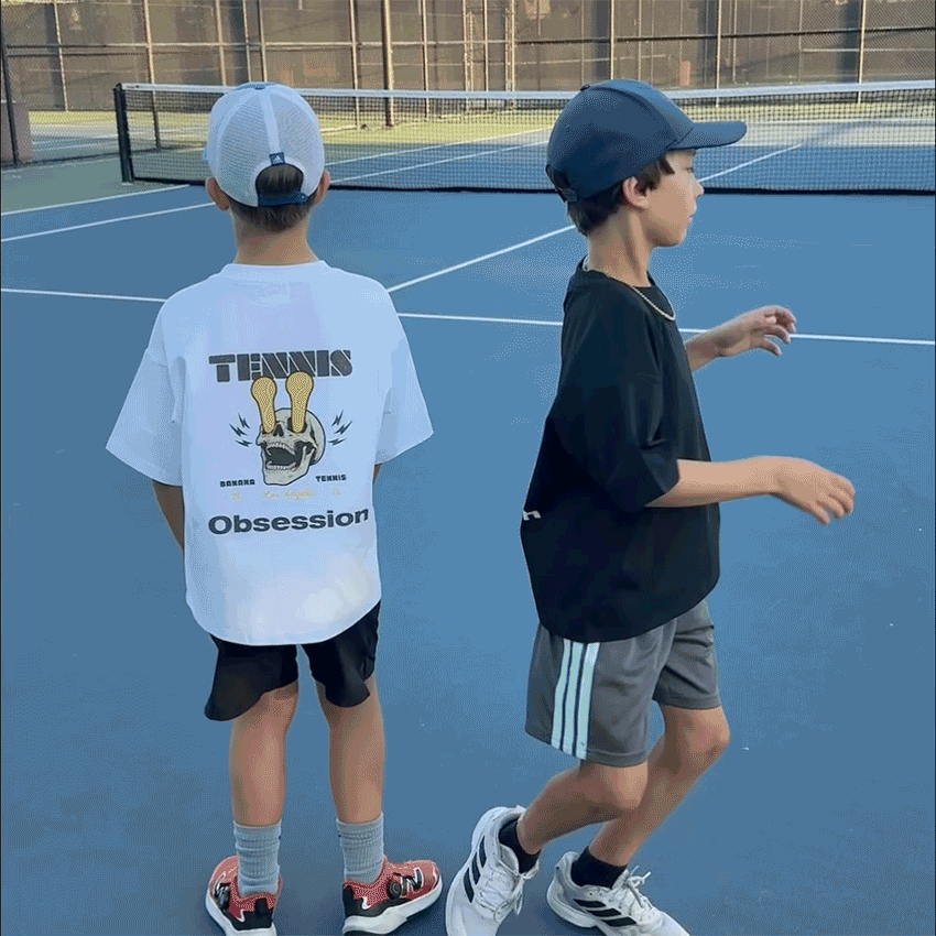 TENNIS OBSESSION · Quick-Dry Kids' T-shirt · White