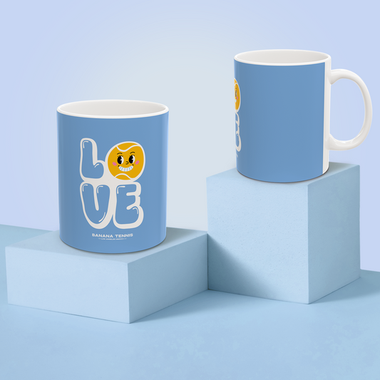 LOVE · Ceramic Mug · Light Blue