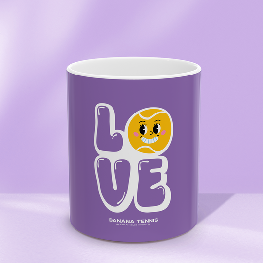 LOVE · Ceramic Mug · Purple