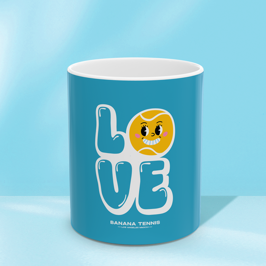 LOVE · Ceramic Mug · Turquoise
