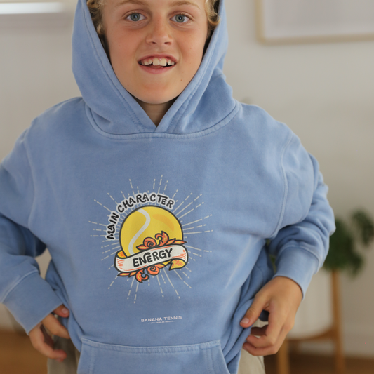 MAIN CHARACTER ENERGY · Vintage Wash Hoodie