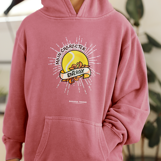 MAIN CHARACTER ENERGY · Vintage Wash Hoodie