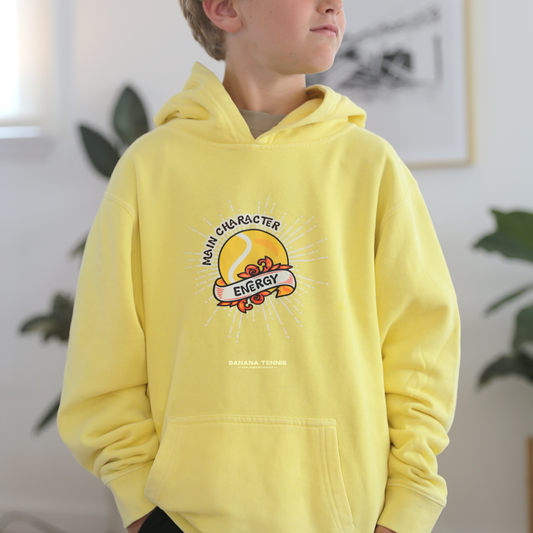 MAIN CHARACTER ENERGY · Vintage Wash Hoodie