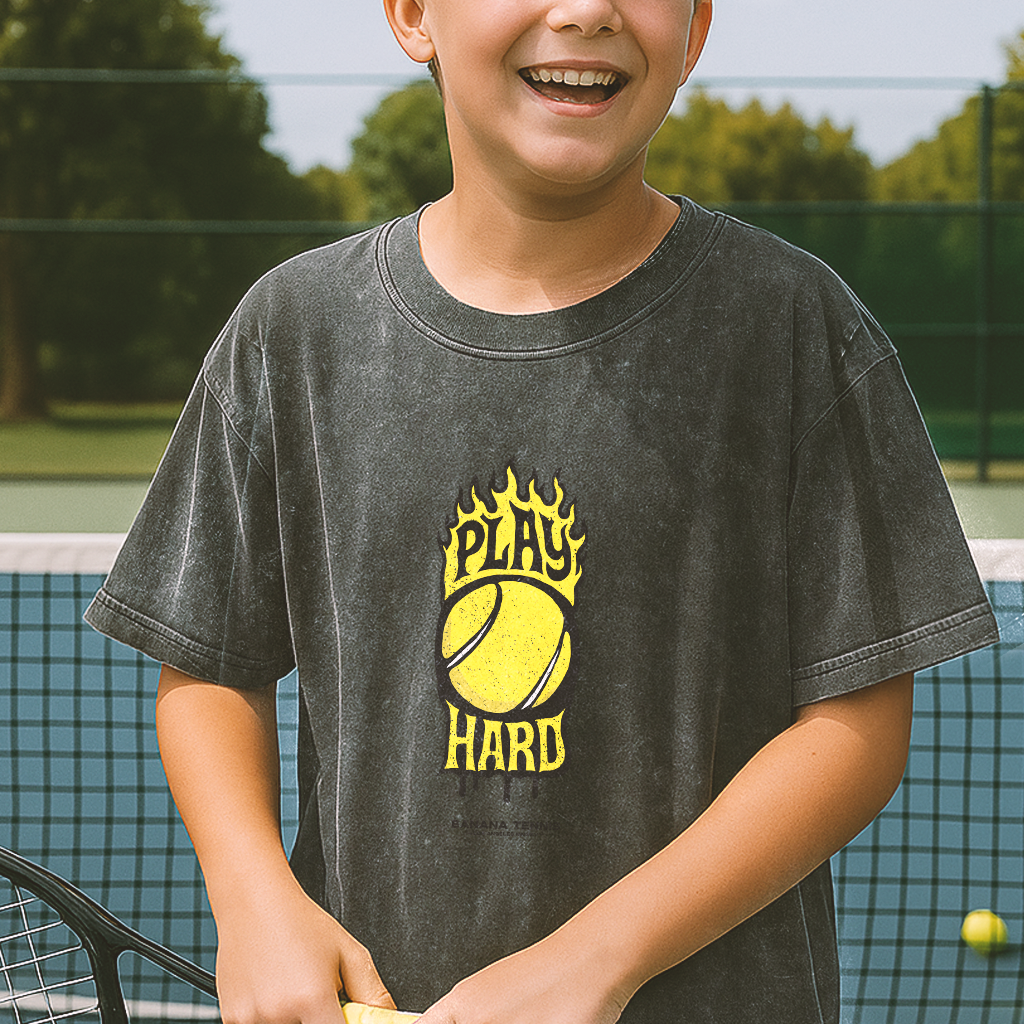 PLAY HARD · Vintage Wash Kids' T-shirt