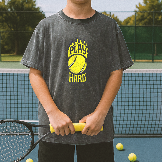 PLAY HARD · Vintage Wash Kids' T-shirt