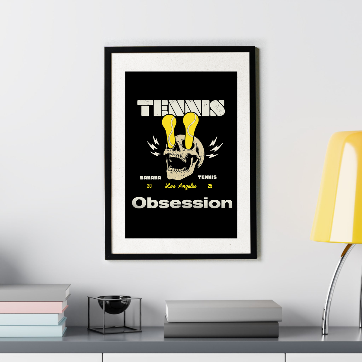 TENNIS OBSESSION · Matte Poster · Black
