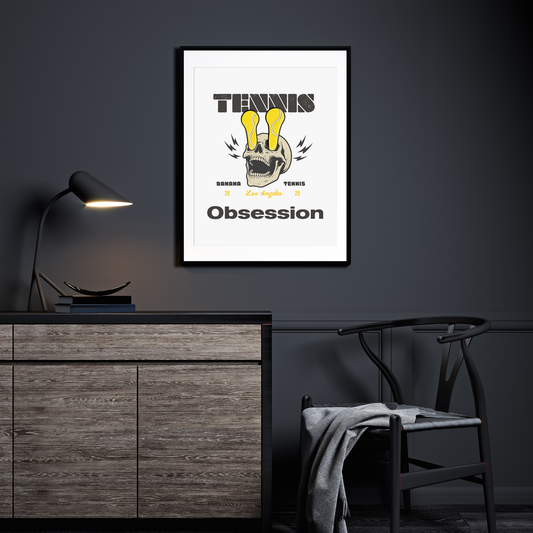 TENNIS OBSESSION · Matte Poster · White