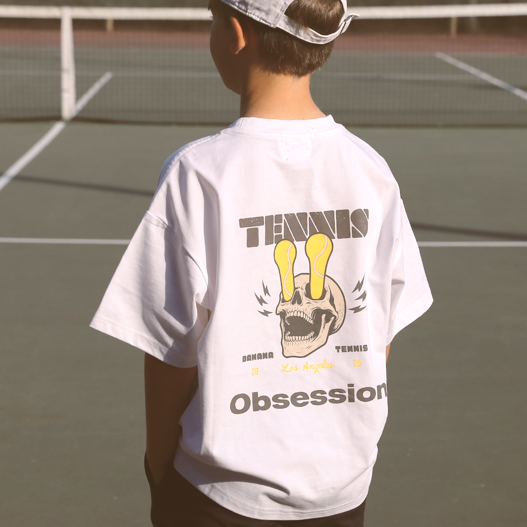 TENNIS OBSESSION · Quick-Dry Kids' T-shirt · White