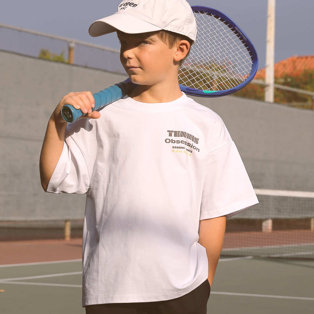 TENNIS OBSESSION · Quick-Dry Kids' T-shirt · White