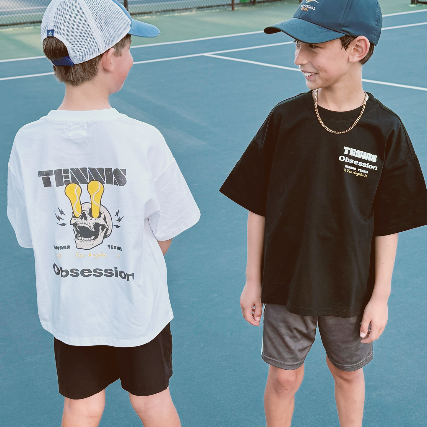 TENNIS OBSESSION · Quick-Dry Kids' T-shirt · Black