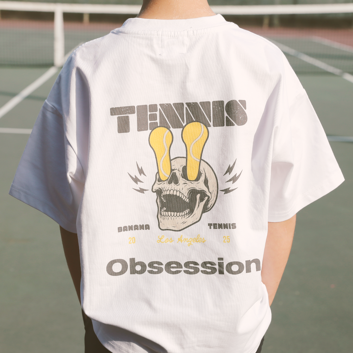 TENNIS OBSESSION · Quick-Dry Kids' T-shirt · White