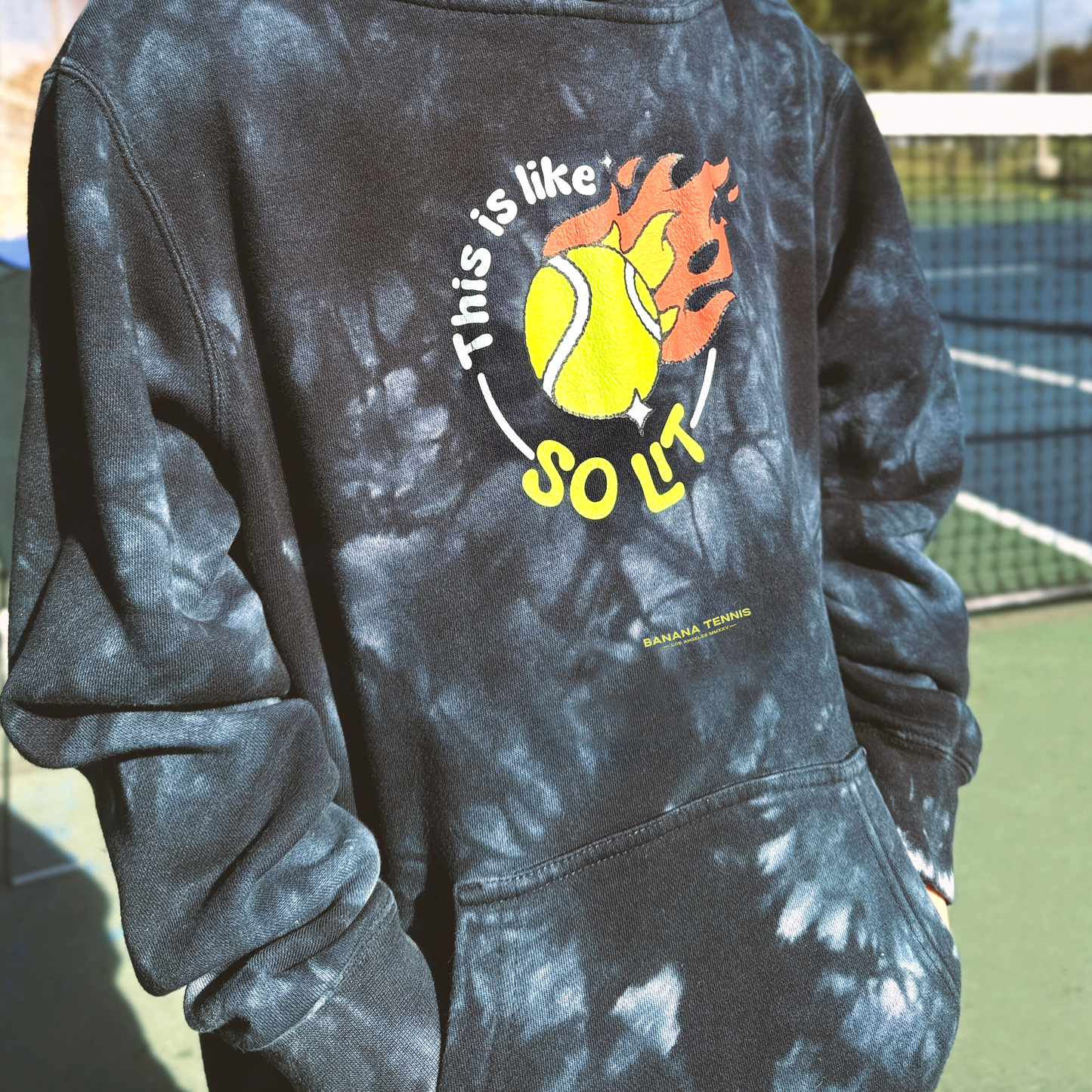 SO LIT · Tie Dye Hoodie