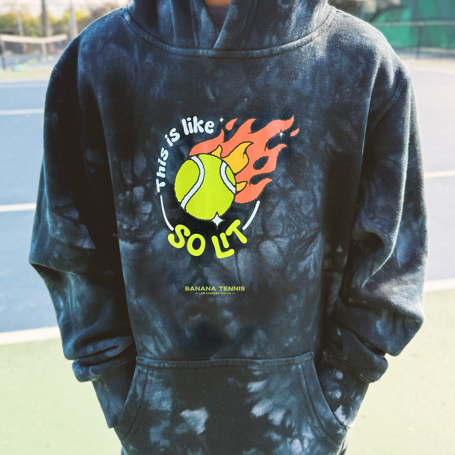 SO LIT · Tie Dye Hoodie