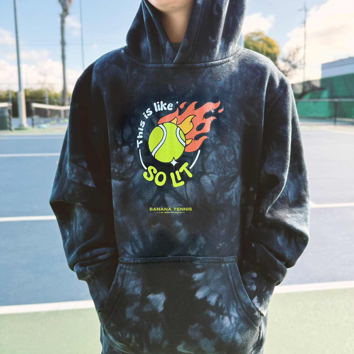 SO LIT · Tie Dye Hoodie