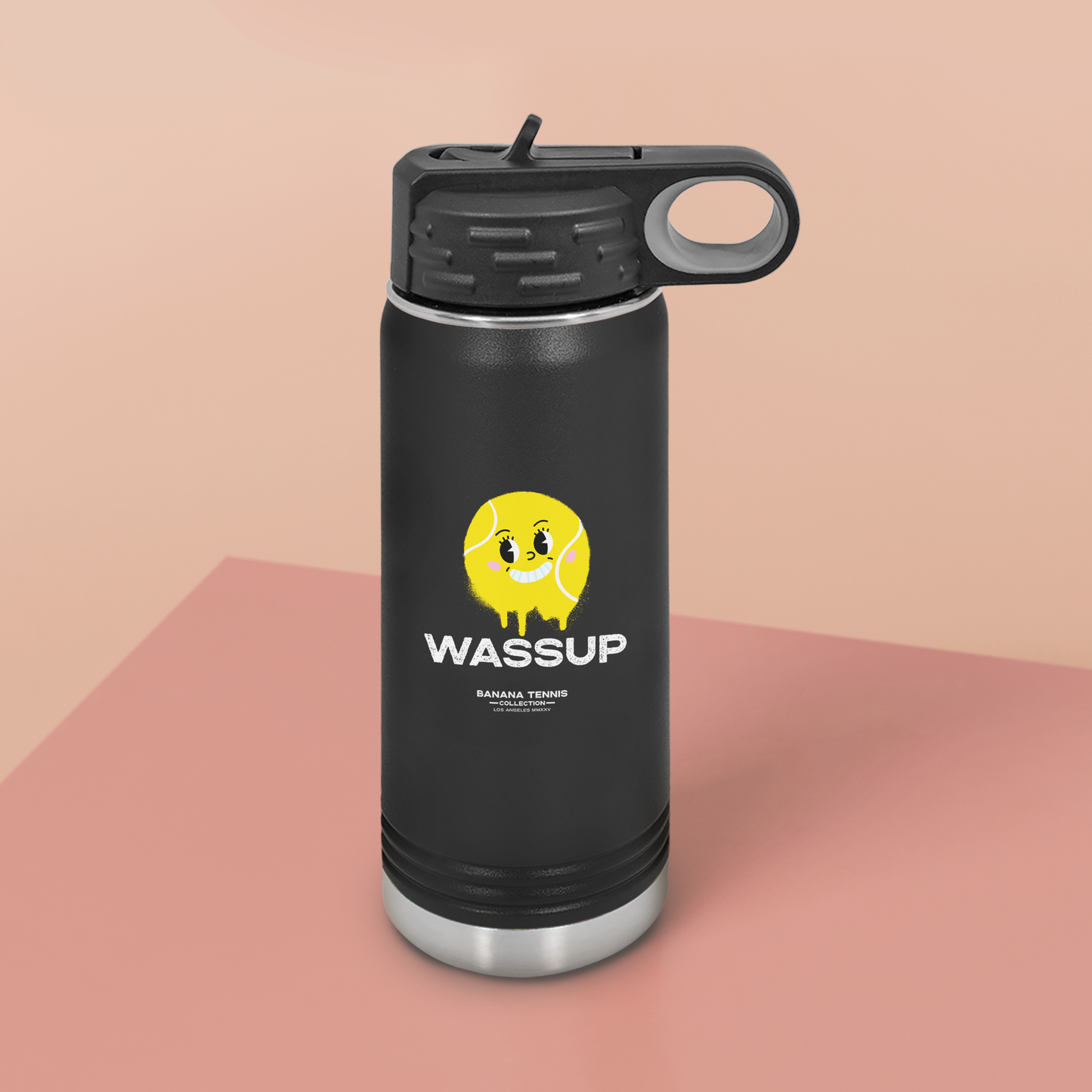WASSUP · Stainless Steel Water Bottle · Black